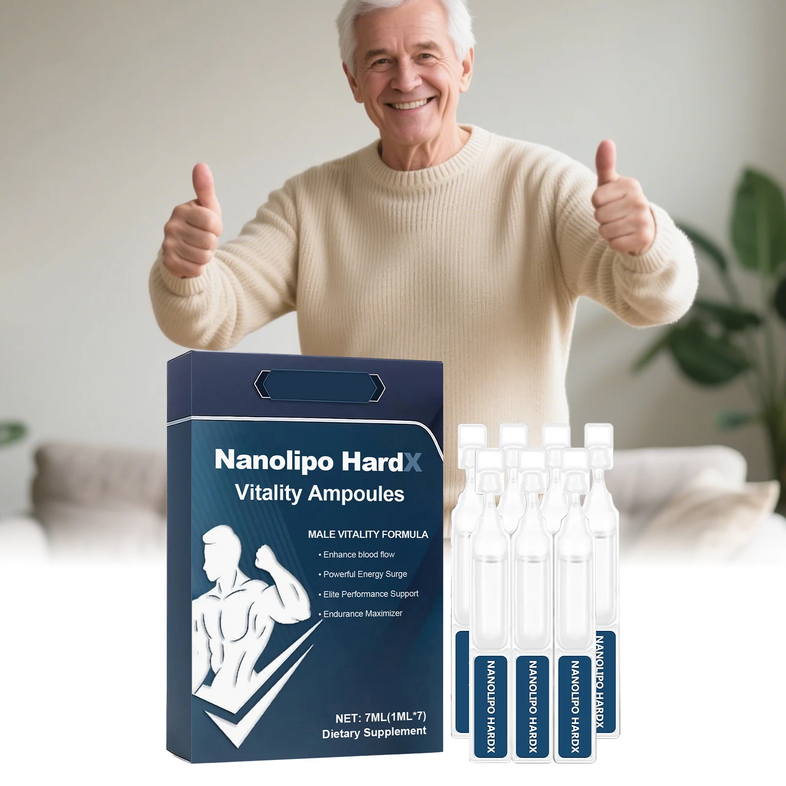 

Male Body Care Drops Gentle Nourishing Boost Vitality Portable Dietary Supplement Promote Microcirculation Digestive Health