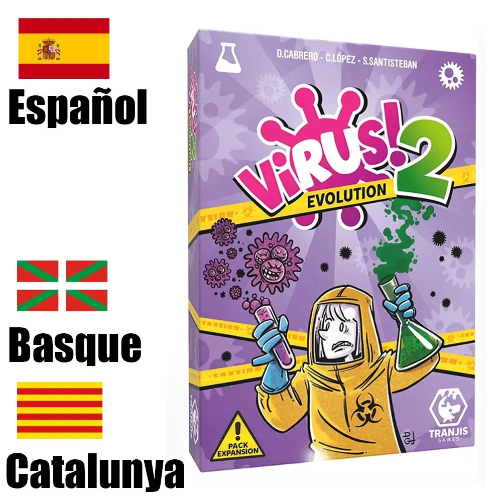 Virus 1 2 3 Board Game The Contagiously Fun Card Game Spanish English French VersionParty Game for Fun Family Game