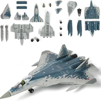 1/72 Scale Aircraft Plastic SU-57S Military Model Russian Fifth Generation Stealth…