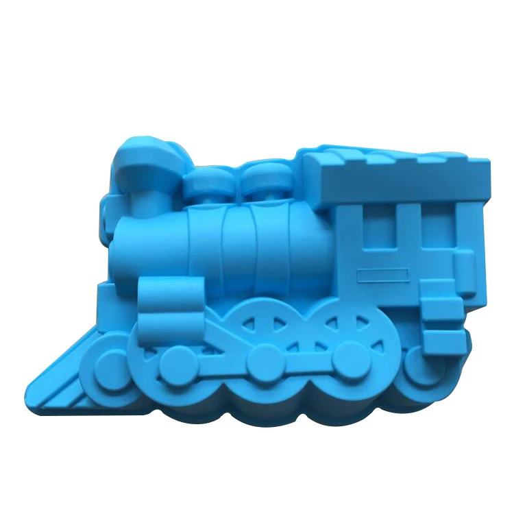 Train Railway Engine Mold Silicone Mold Cake Mold Cake Tools Baking Tools  E166