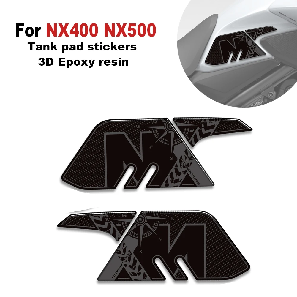 

Motorcycle Tank pad stickers Protector decals Fish Bone decoration kit For Honda NX400 NX500 NX 400 500 2024 2025