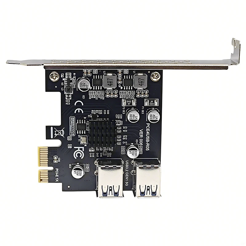 USB 3.0 PCIE Adapter Multiplier Hub USB3 Controller 5Gbps USB3.2 Gen1 PCI-E Card Board 4 Port USB3.0 PCI Express X1 Add on Cards