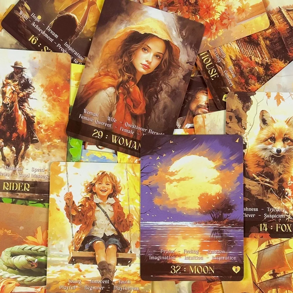 New Le Autumn Lenormand Cards Tarot Deck Board Game Tarot Card Funny Delicate Party Supplies for Family Party Gift ﻿ - view 6
