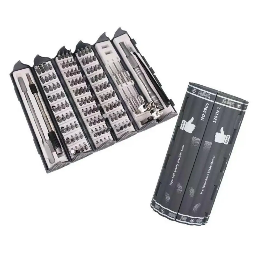 Precision Screwdriver Set Mini Repair Tool128 In 1 Kit With 122 Magnetic Phillips Torx Bits For IPhone Watch Camera PC