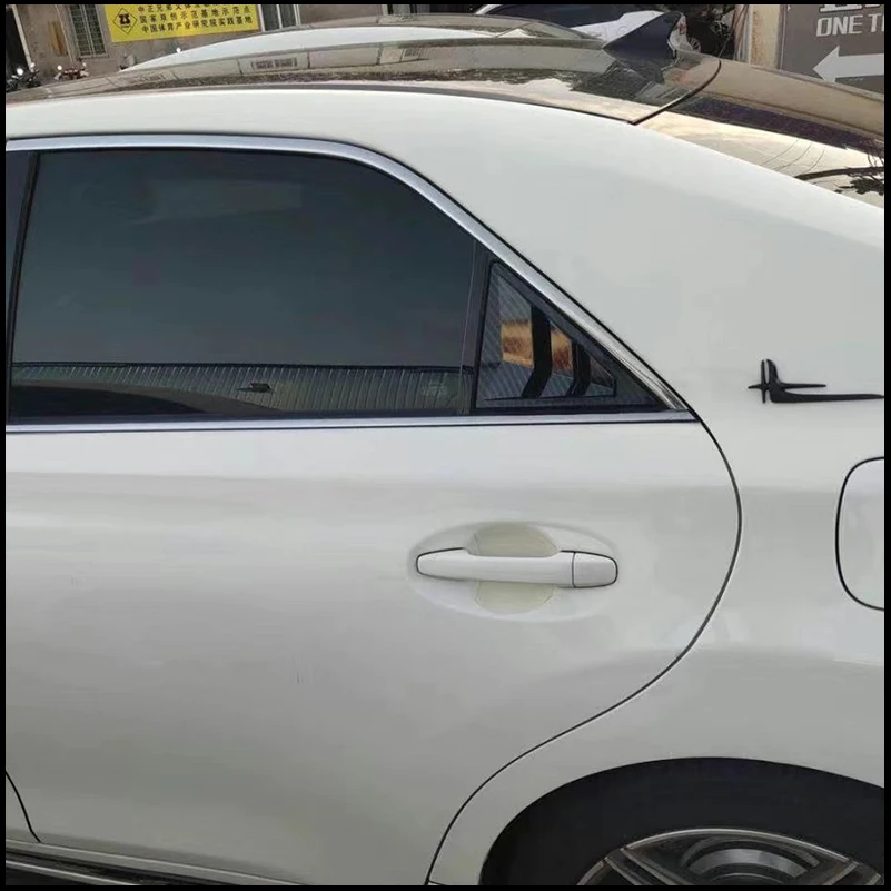 

For Toyota Mark X X120 X130 2005-2016 Rear Window Shades Shutter Louver Vent Cover Trim Decorate Car Styling Auto Accessories