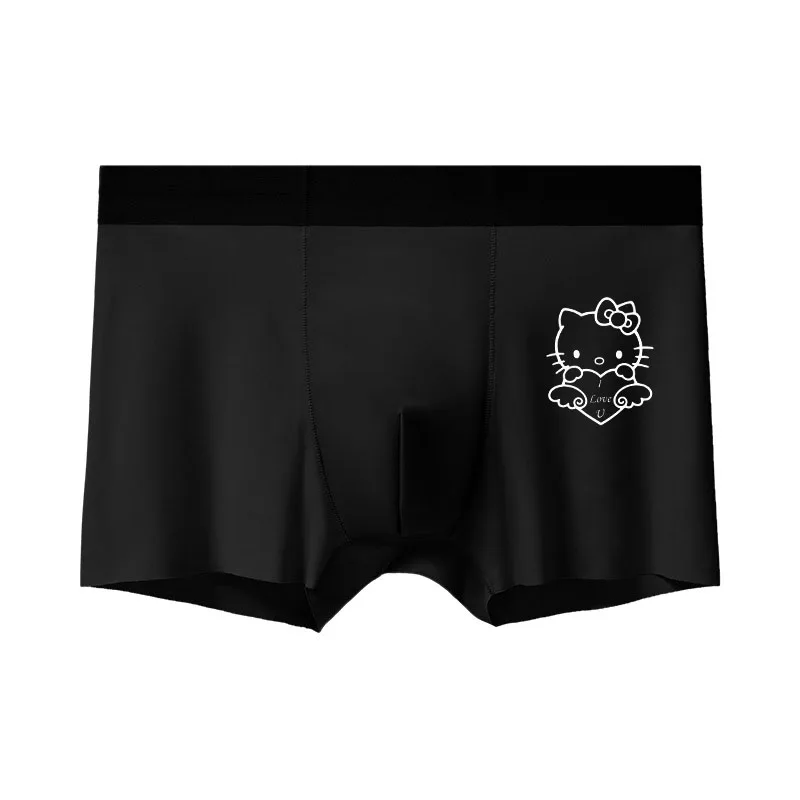 Pure Sexy Melody Hellokittys Couple Underwear Mid-Waist Sexy Thong Men Women Comfortable High Elastic Large Size Sexy Underwear