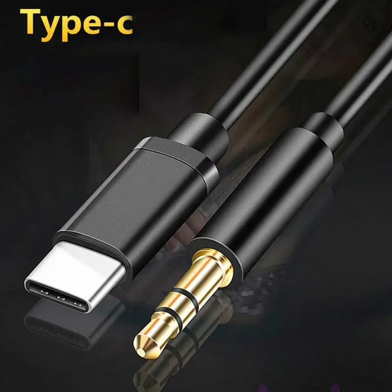Type C to Audio Jack Aux Audio Cable Car Speaker Headphones Audio Cable For Samsung S24 S23 S22 S21 Ultra A54 A53 3.5mm Adapter