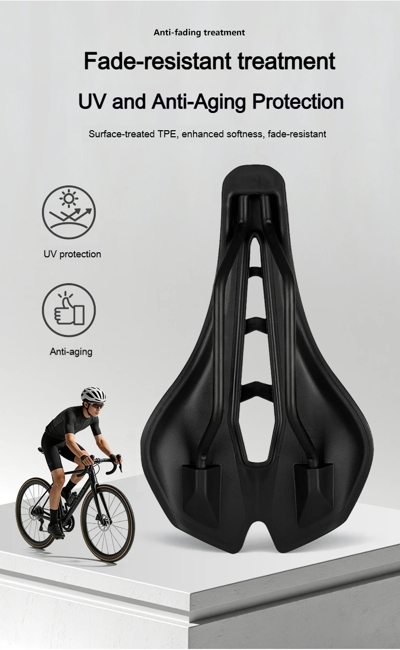 BENGGUO 3D Bionischer Wabensitz für MTB Rennrad Sitzkissen Kohlefaser Hohl Komfortabel Atmungsaktiv Fahrradsitz Zubehör – Detail 10