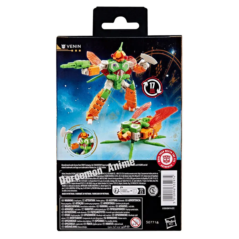 In Stock Original Hasbro Transformers Age of The Primes Deluxe Class Venin Kids Gifts Model Toys Action Figures Table Deoctaion