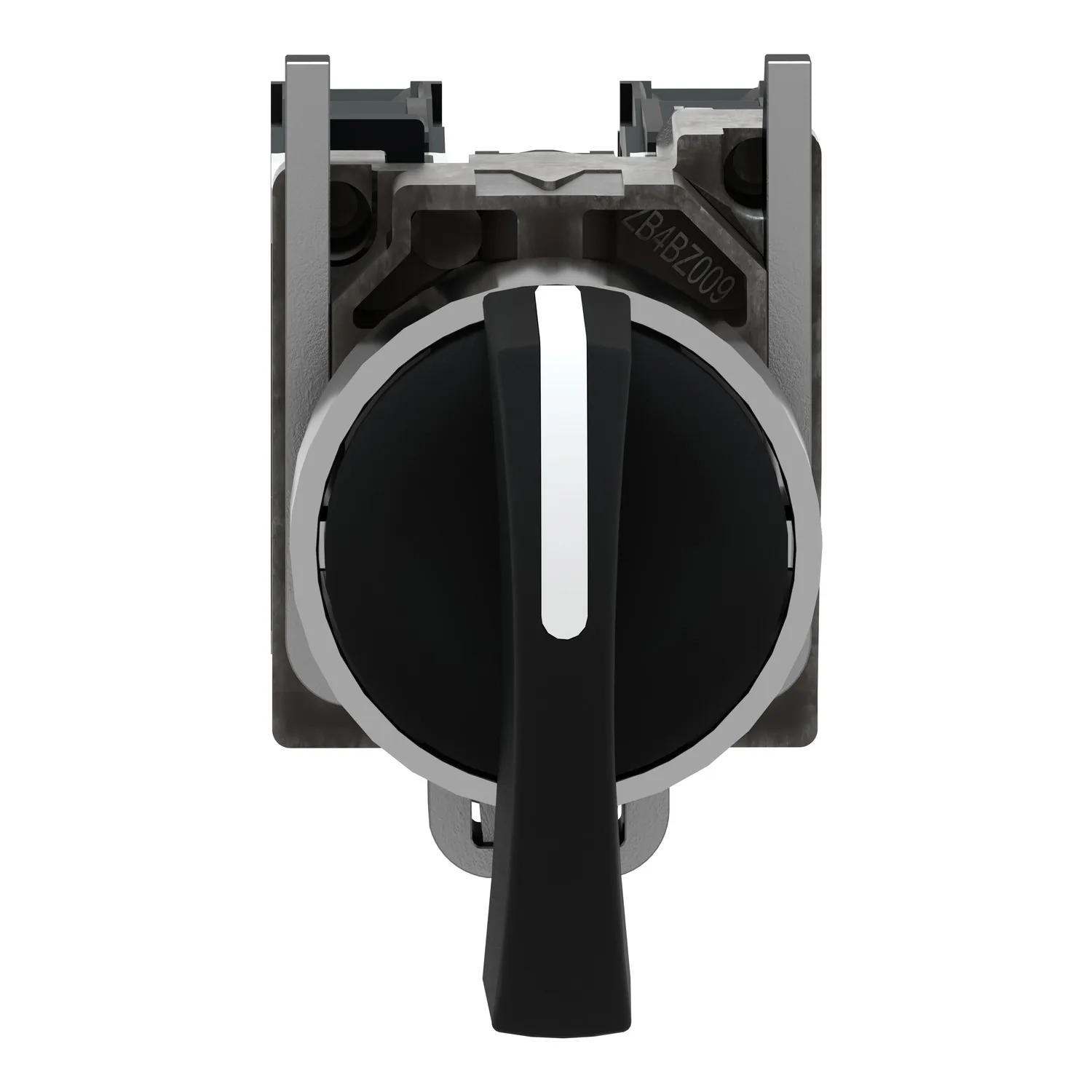 

XB4BJ33 = ZB4BZ103 + ZB4BJ3 Селекторный переключатель, металл, черный Ø22, длинная ручка, 3 позиции, положить, 2 НО