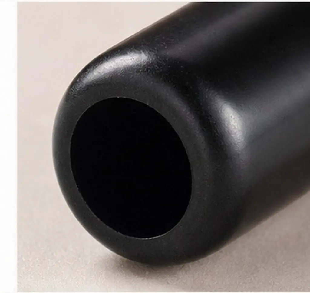200Pcs Black PVC Pegboard Hook End Caps for 6.5mm Wire Diameter Safety Protection Insulation Comfortable Handling Uv Resistant