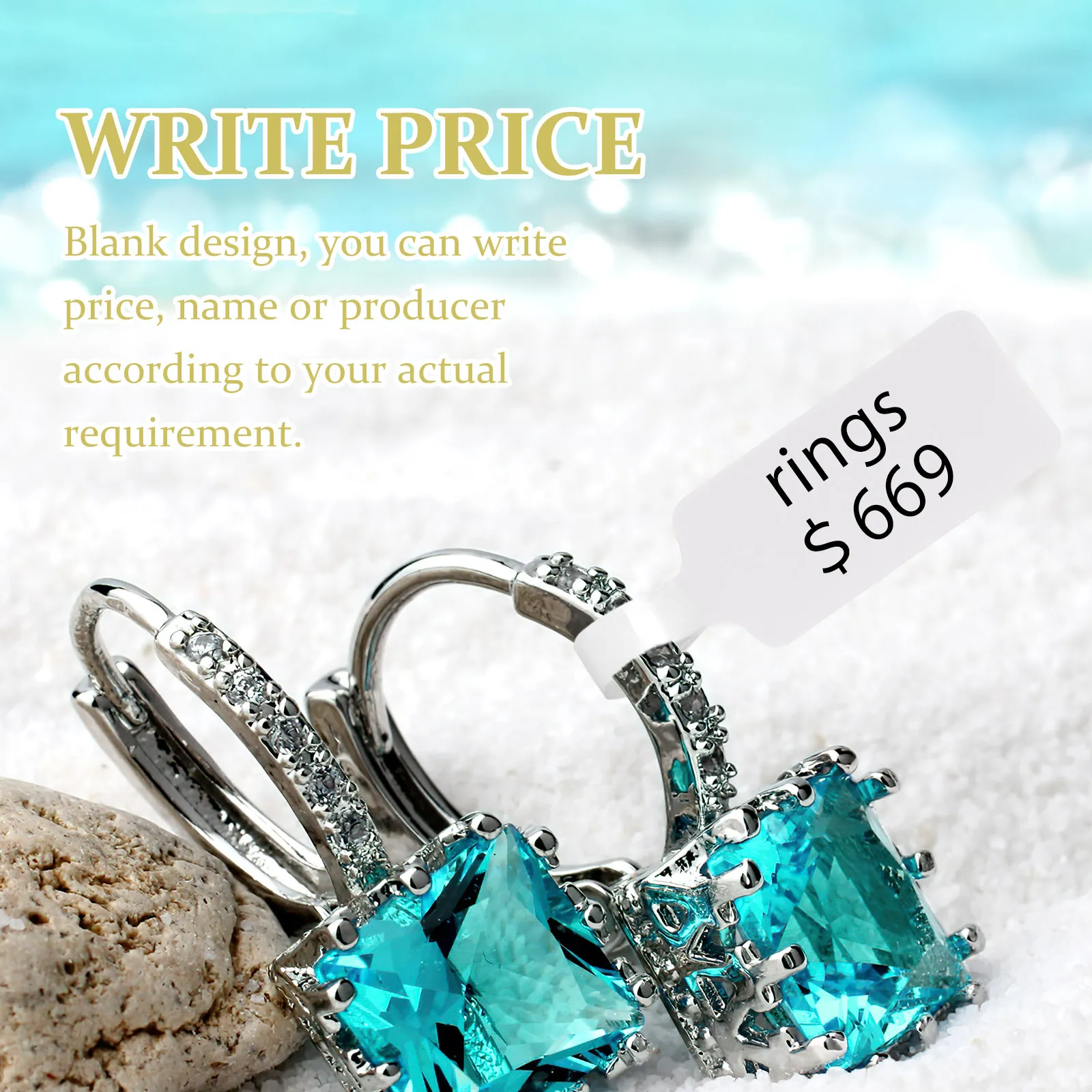 

2000Pcs Jewelry Price Labels Self-Adhesive Tags for Earring Necklace Bracelet Jewelry Store Pricing Stickers Price Tags Stickers