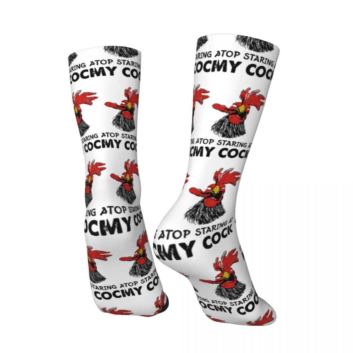 Stop Staring At My Cock Socks for Women Men Unisex Running Happy Socks Novelty Street Style Crazy Sock