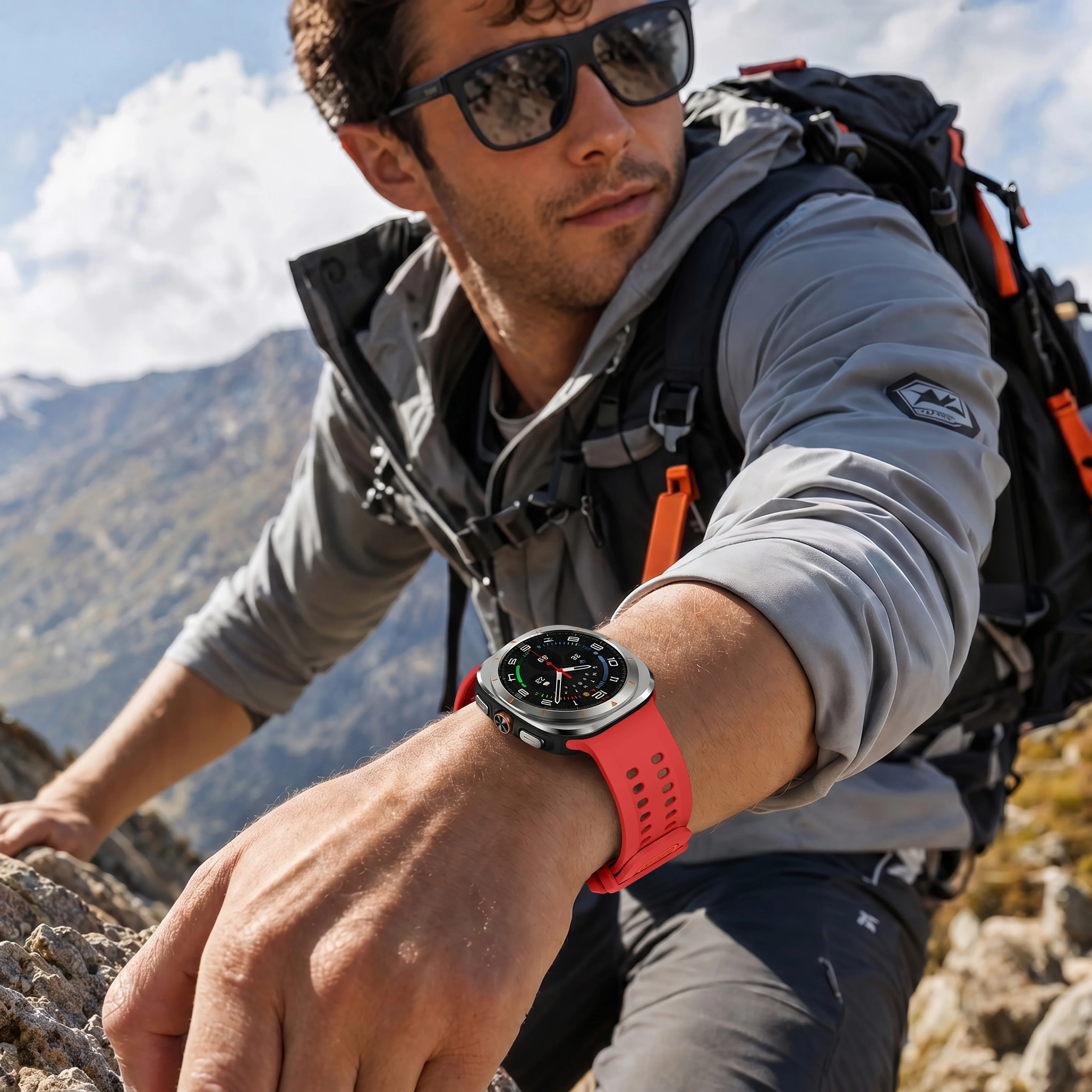 Sportliches Weiches Silikonarmband für Samsung Galaxy Watch Ultra2, Nahtloses Armband für Galaxy Ultra 2025 47mm Zubehör – Detail 19