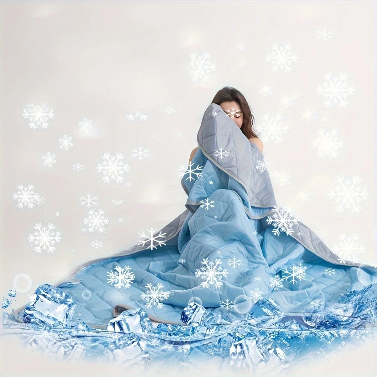 

1 solid color quilt, cooling quilt, summer air conditioning quilt, summer quilt machine washable, fabric soft and comfortable,