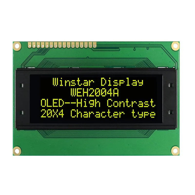 

WEH002004ALPP5N00100 Winstar a COB structure 20x4 OLED Display,font color yellow new and original