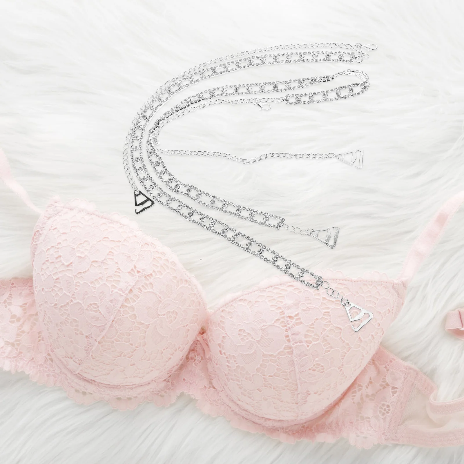 

1 Pair Hollow Rhinestone Shoulder Chain Wedding Dress Strap Crystal Underwear Jewelry Adjustable Bridal Accessories Body Chain