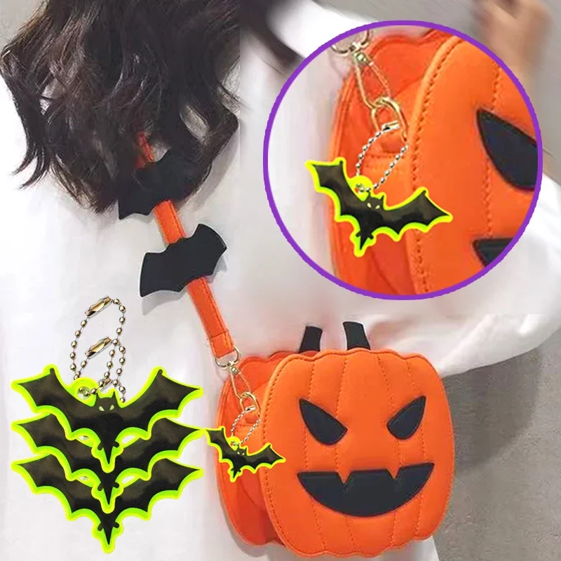1PC Gothic Bat-shaped Pendant Backpacks, Bag Pendants, Decorations, Halloween Festival Accessories