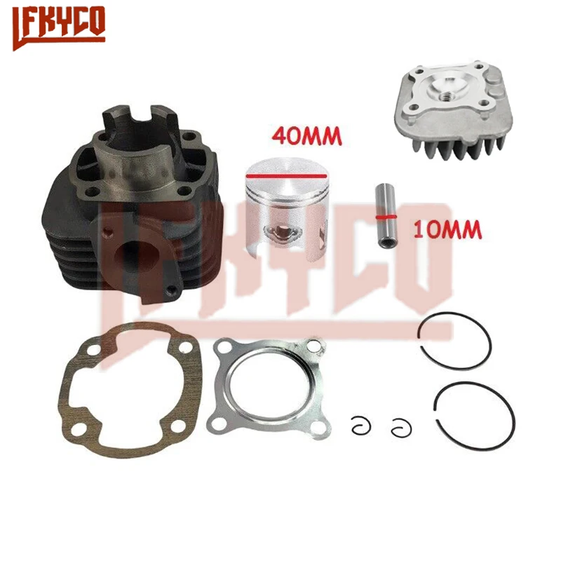 

Motorcycle 40mm Engine Head Cylinder 49CC Piston Gasket Ring Kit Motor for Yamaha Jog 50CC Jog50 Motoblock ATV Equipment Parts