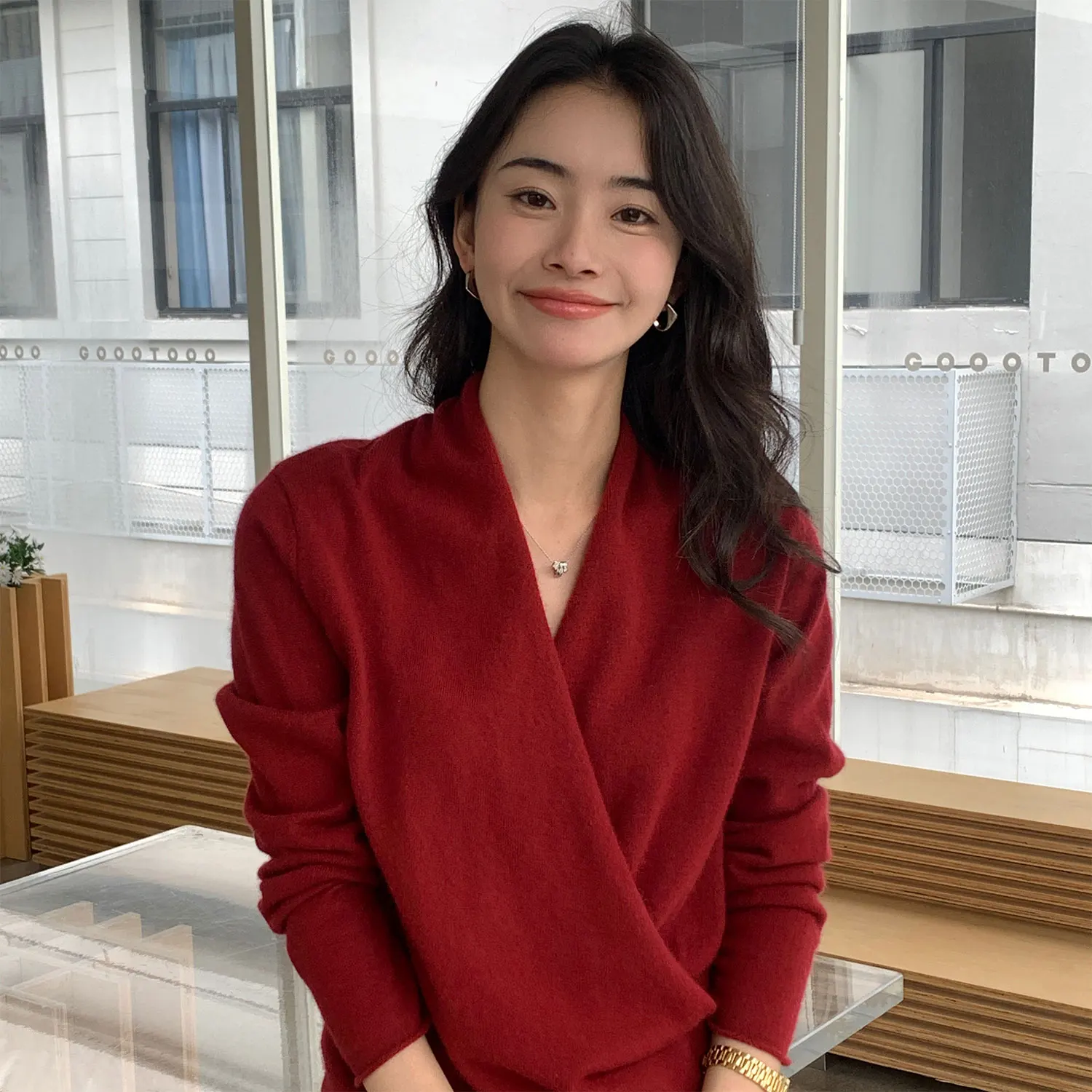 New 100% Pure Cashmere Sweater Women O-Neck Loose Knitted Pullover Soft Warm Ladies Knitwear Casual Tops 2026 MK