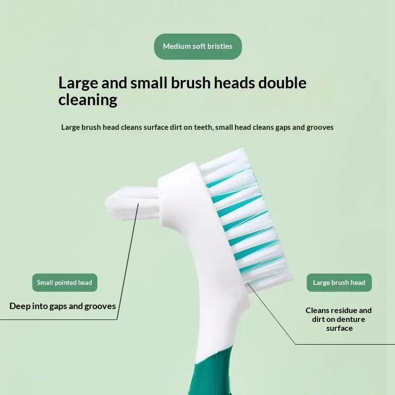 1Pcs Invisible Braces  Retainer Descaling Brush Double Sided Denture Toothbrush Cleaning Brush
