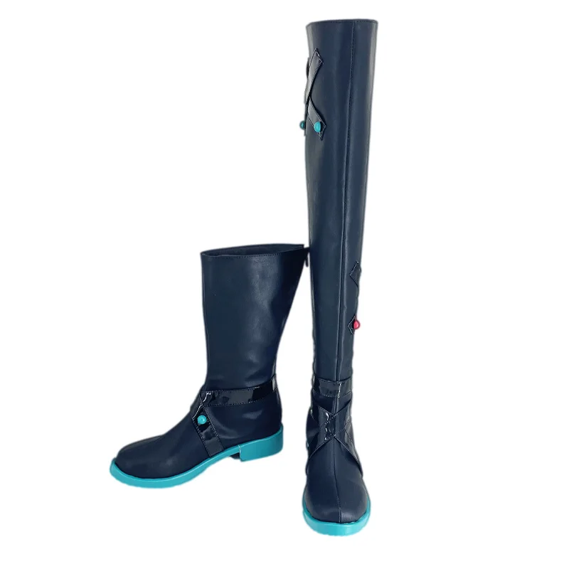 Miku Movie Cosplay Anime Project Sekai Theater Edition Colorful Stage Sad Miku Cosplay Shoes Boots Halloween Party for Women