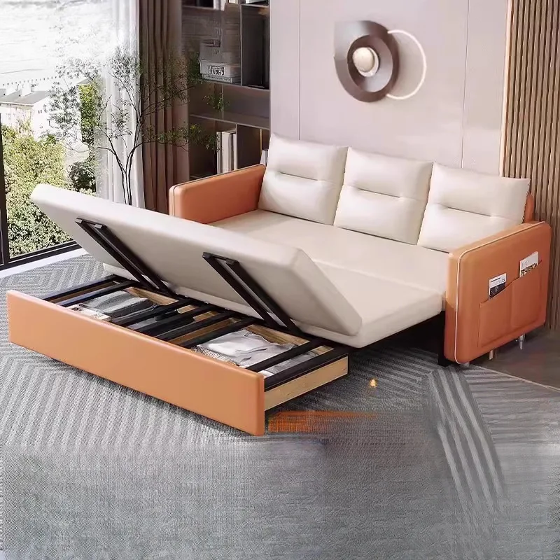 Sofa bed Living room Household small apartment Multifunctional economical telescopic bed Foldable