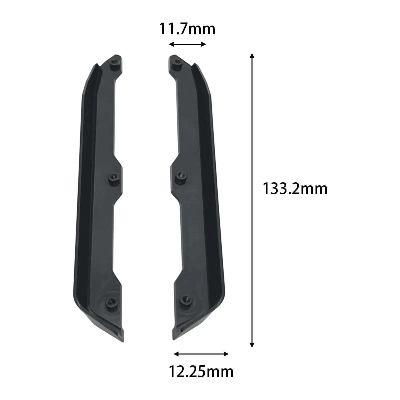 2 Stück 1/14 RC Car Chassis Kotflügel Robustes Zubehör Ersatzteile Aluminiumlegierung für Wltoys 144016 144010 144001   Modell