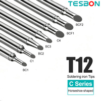 T12 Horseshoe-Shaped Lead free Tips T12-C1 BC1 BC2 BC3 C4 BCF1 BCF2 for T12 Hakko FX951 FX950 FM203 Welding Station