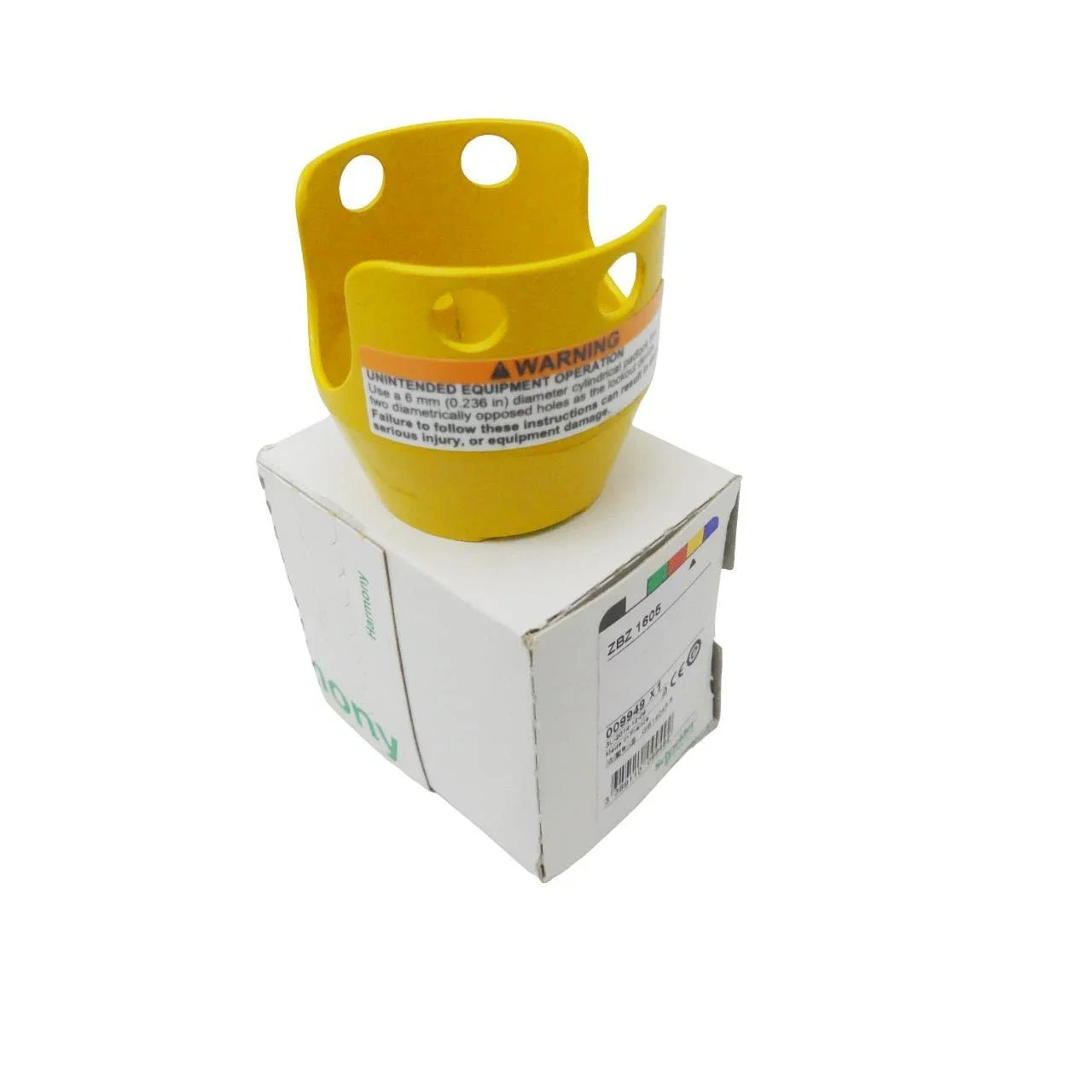 

Padlockable guard for mushroom head 40mm, Harmony XB4, metal, yellow ZBZ1605