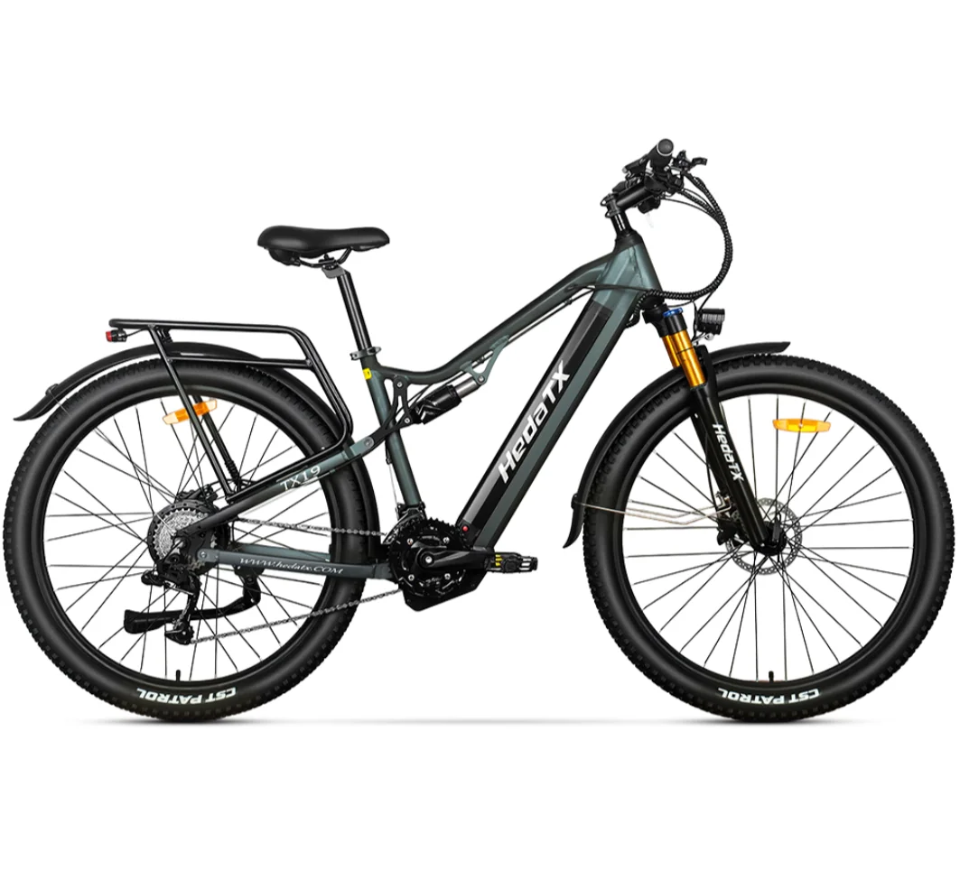 Electric Bicycle Heda-TX19 1000W 48V19.2AH Hydraulic Brake E-Bike Full Suspension 27 Speed ​​No Transmission T1 Electric Bike image 5