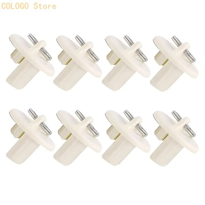 8Pcs Universal Pull Rings End Cap Cover, Replacement Shade Parts for Outdoor Indoor Sunshades Roller Up Blinds Accessories D0LD