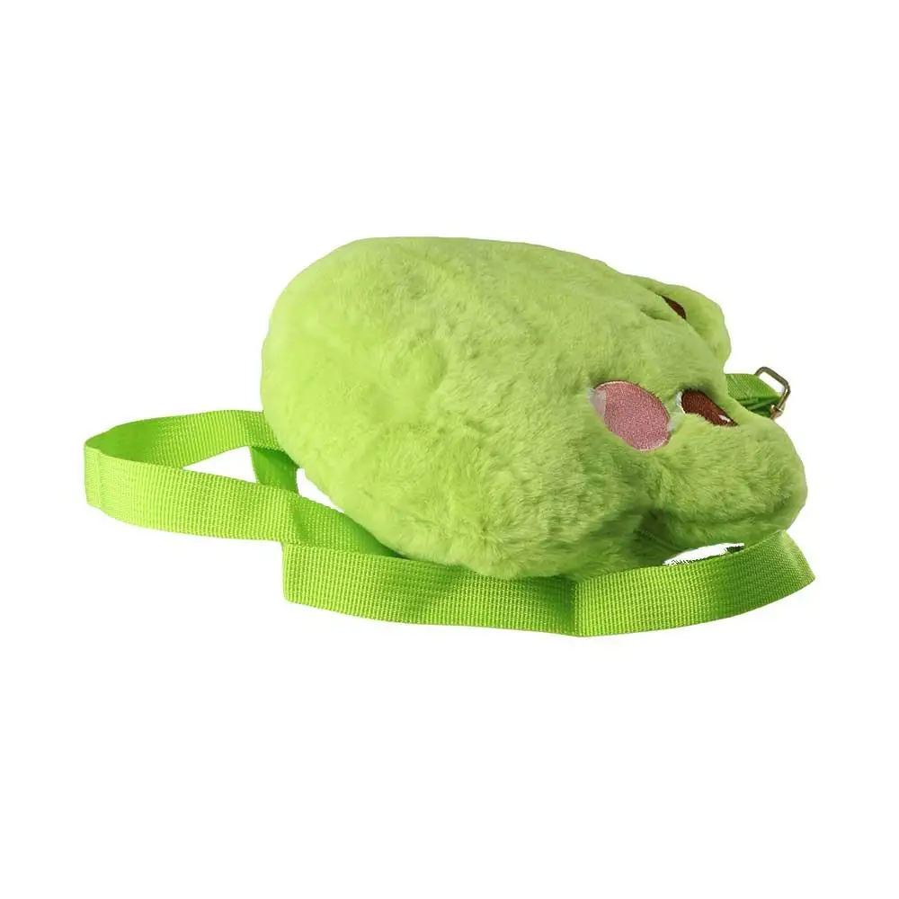 Urso crianças bolsa de moedas de pelúcia dos desenhos animados menina crossbody sacos sapo bolsa feminina bolsa de ombro único saco de boneca de pelúcia crianças