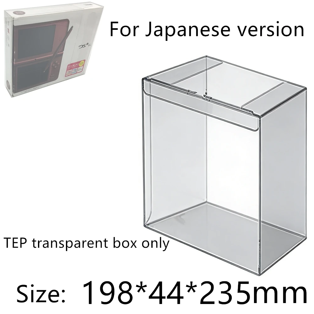 Caja protectora transparente para Nintendo DSi LL/NDSILL, cajas coleccionables, estuche de almacenamiento TEP, funda transparente para juegos.