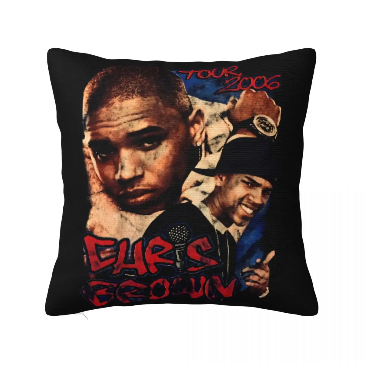 Vintage 2006 Chris Brown Concert Unisex For Men All Size S 234Xl More Size Pattern New Arrival Cool Pillow Case