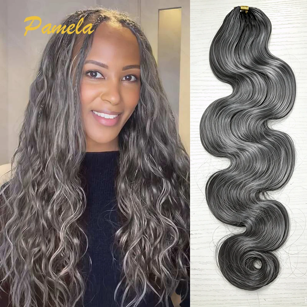 salt-pepper-gray-blonde-color-feather-crochet-human-hair-body-wave-100-human-hair-knotless-preseparated-crochet-braids-hair