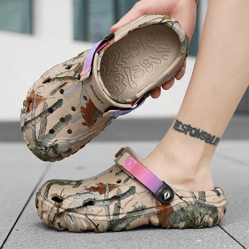

Light EVA Quick Dry Breathable Slip On Clogs Soft Comfort Sandals For Men Indoor Garden Outdoor Beach Daily Walking Slippers