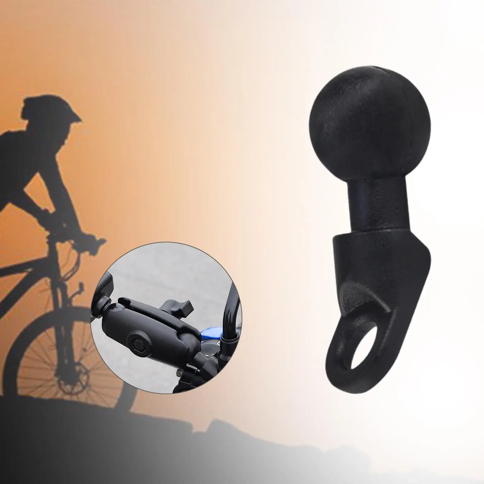 Motorcycle Rearview Ball Bracket Adapter Easy to Use Wear Resistant Fixed Mirror