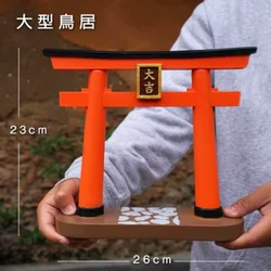 Torii Gate Japanese Aquarium Decor Miniature Sandstone Ornament Tank Garden Shrine Shinto Landscape Micro Simulation Decoration