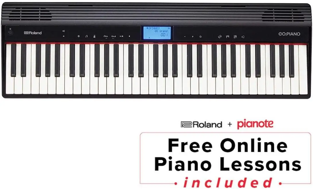 GO:PIANO 61-key Digital Piano Keyboard with Integrated Bluetooth Speakers (GO-61P)