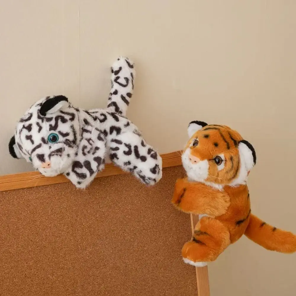 Floresta animal tapa pulseira coala tigre pulseira abraço tapa snap envoltório coelho leopardo kawaii pelúcia mão anel crianças brinquedos