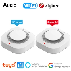 Tuya WiFi ZigBee Smart Smoke Detector Sensor Security Fire Protection Smoke Alarm For Home Security System Via Smart Life APP