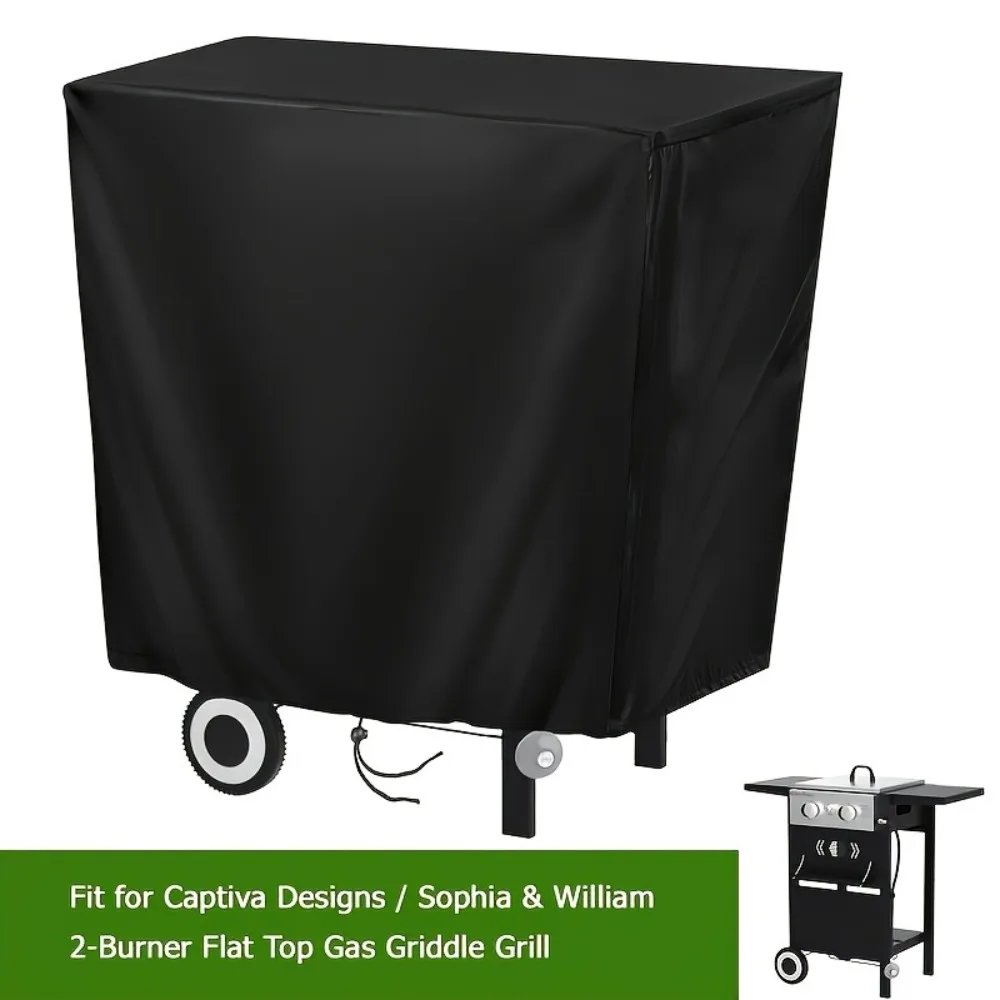 

Black Oxford Fabric Grill Cover, UV-resistant and Dust-resistant All-around Cover for Captiva Design E02GR010 Gas Grill