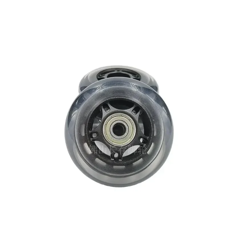5 Pcs 2.5''/3'' 65mm/75mm Transparent Wheel Single Silent Pulley Wear Resistant Strong Load Bearing Double