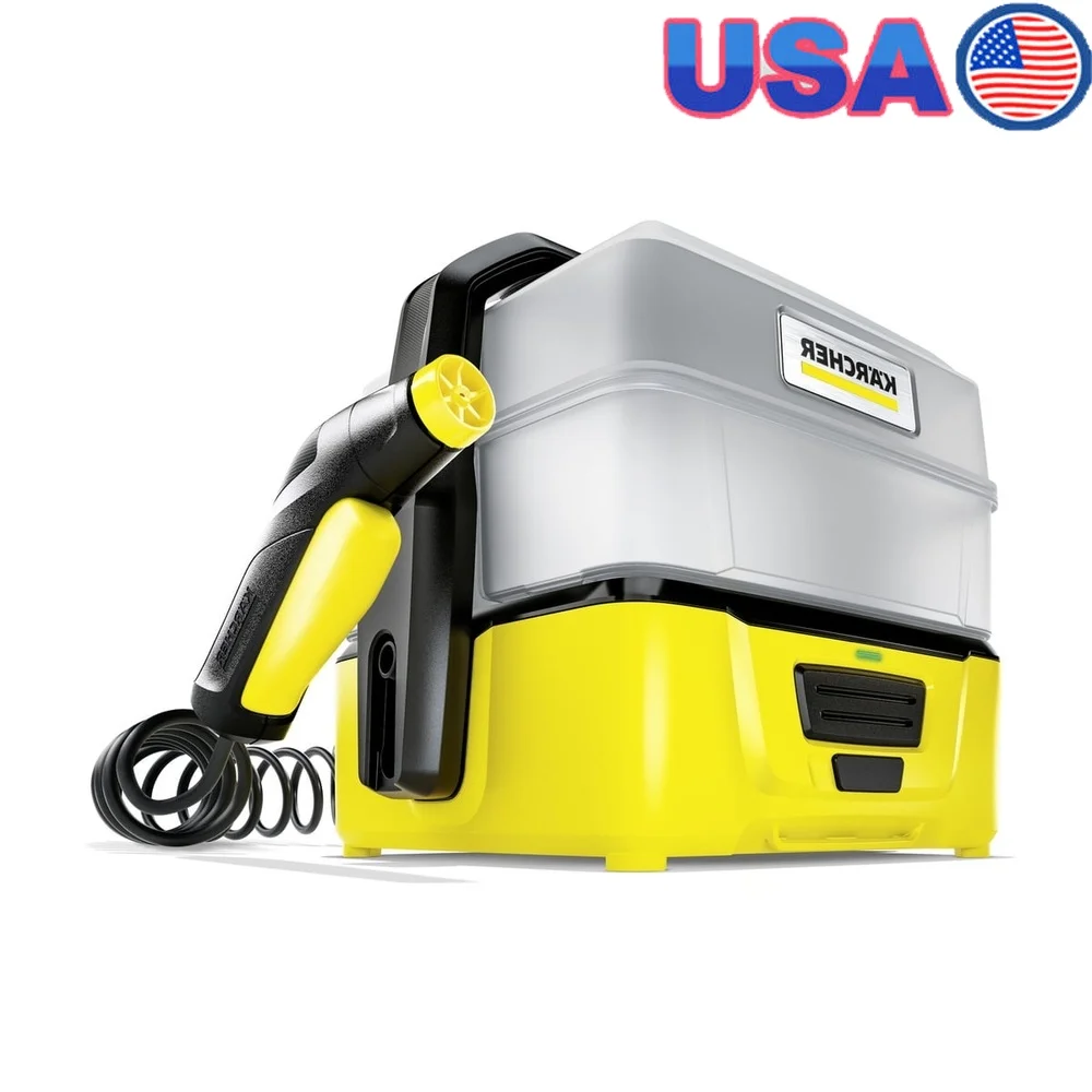 

Cordless Pressure Washer OC 3 Plus Battery Operated Outdoor Cleaning Equipment with Universal Brush Suction Hose Accessories