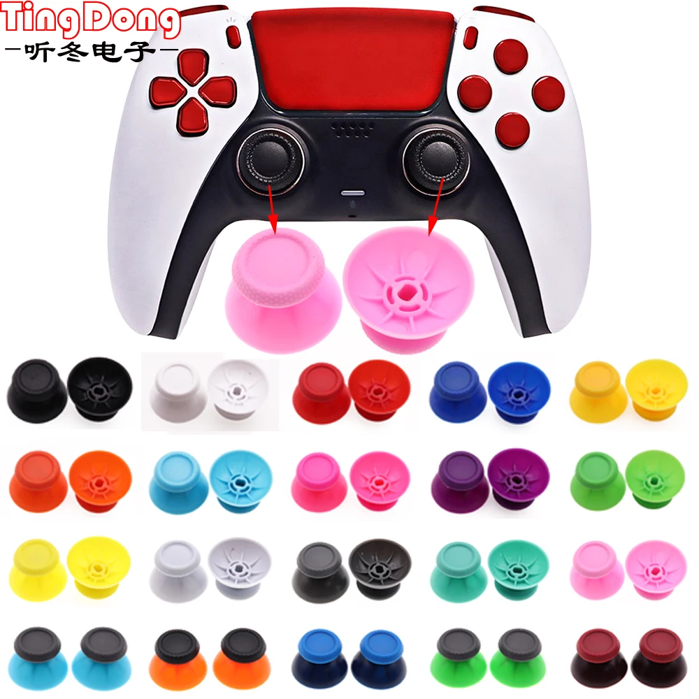 2Pcs Analog จอยสติ๊ก Thumb Stick Grip Cap สำหรับ Sony Ps 5 PS5 Controller Thumbstick Cover