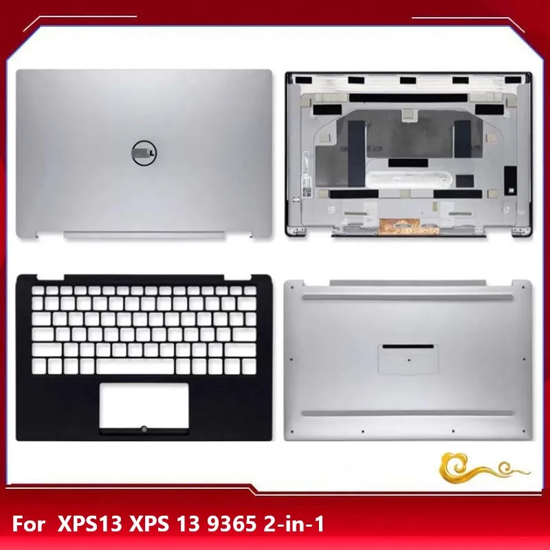 New/org For Dell XPS13 XPS 13 9365 2-in-1 LCD back cover /Upper cover /Bottom case 0G1VNR / Nameplate,Silver