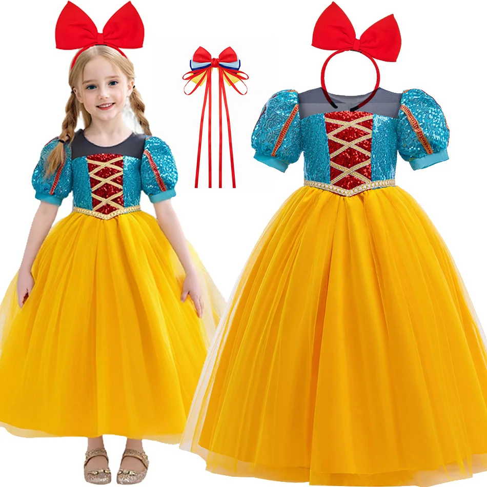 snow-white-sequin-mesh-gown-girls-halloween-birthday-masquerade-party-charm-costume-children-fancy-deluxe-performance-outfits