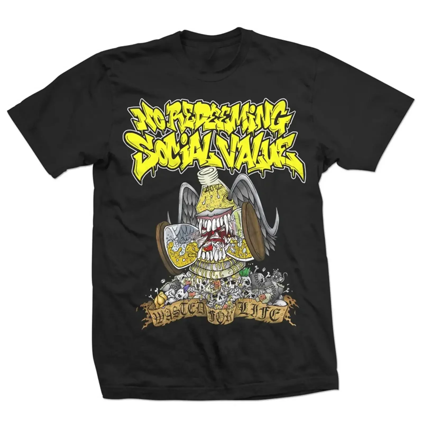 Camiseta de algodón unisex, edición especial para la vida, SIN RECOMPENSA, VALOR SOCIAL, BS504, estilo vintage, streetwear, ropa de diseñador unisex
