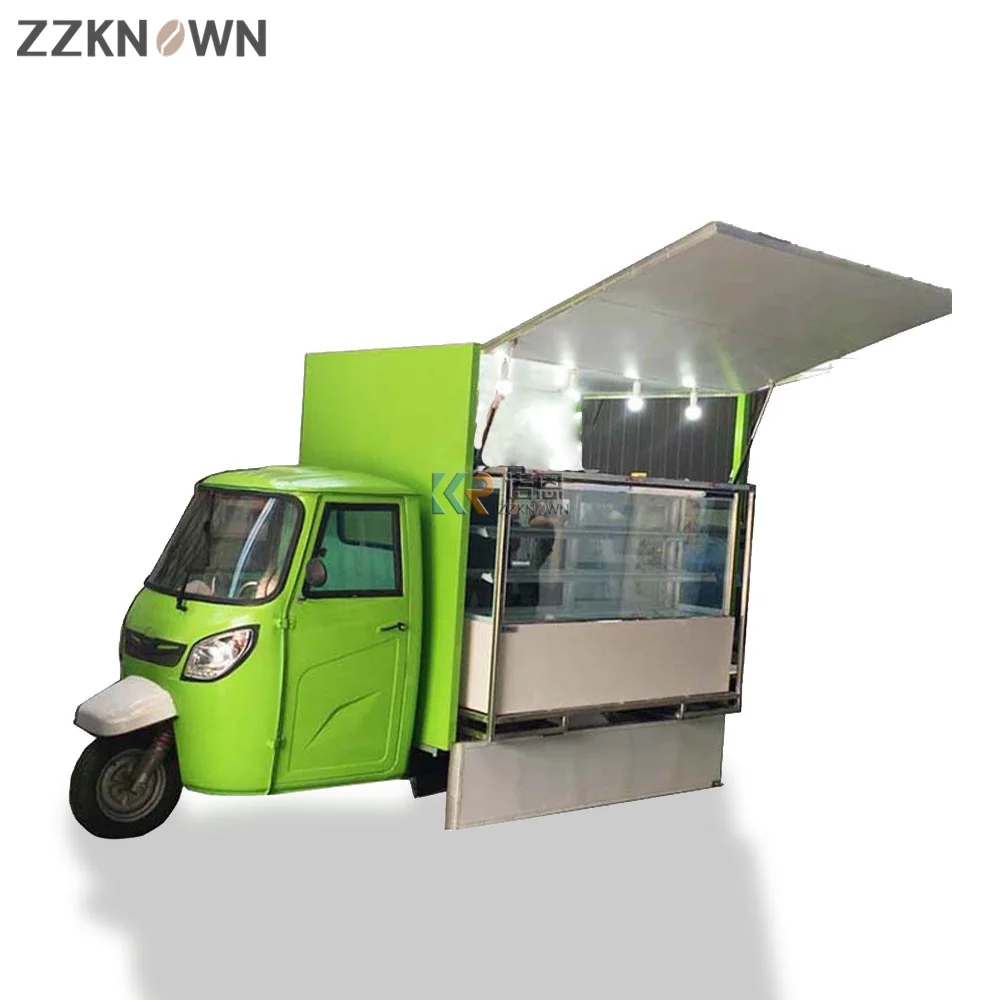 รถเข็นไอศครีมรถเข็นอาหารรถเข็นมือถือคีออสรถสามล้อ Piaggio APE รถบรรทุกราคาโรงงาน